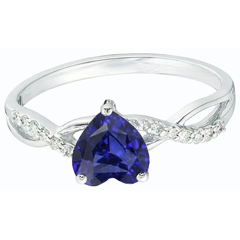 echter round diamant 2Karat ring Draufsicht