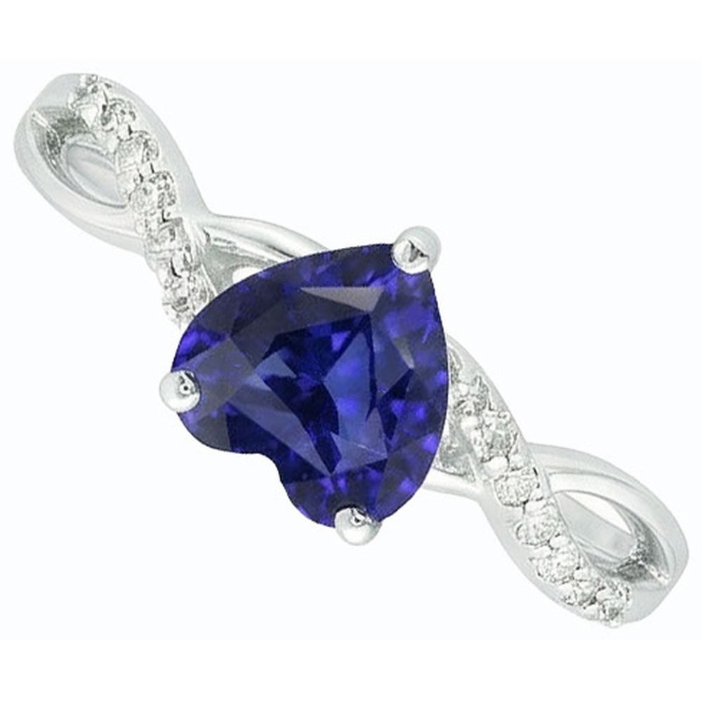 echter round diamant 2Karat ring Profilansicht