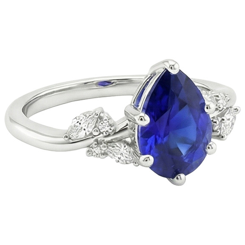 echter marquise diamant 3.50Karat ring Profilansicht