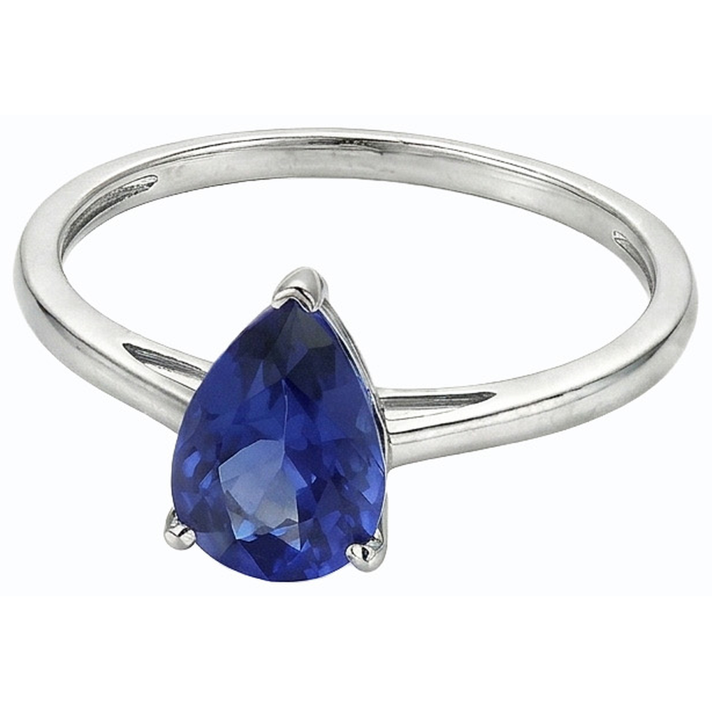 echter pear diamant 1.50Karat ring Detailansicht