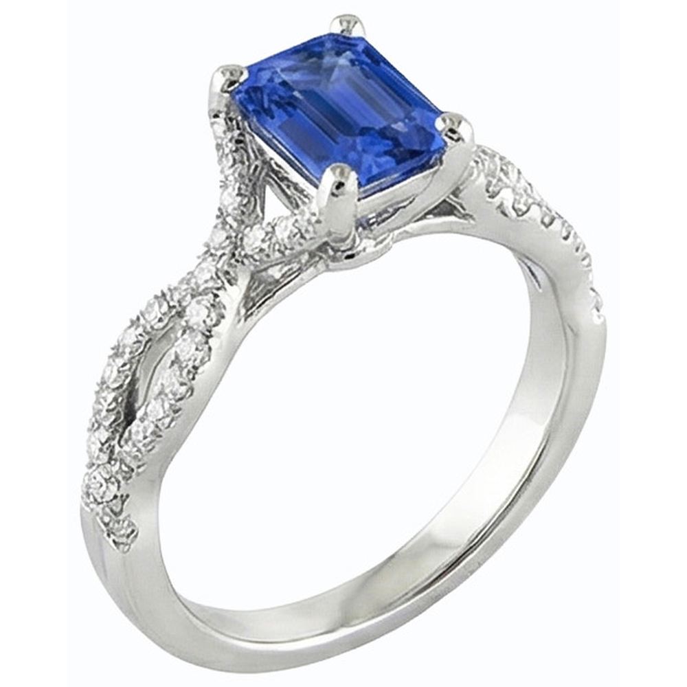 echter baguette diamant 2.50Karat ring Detailansicht