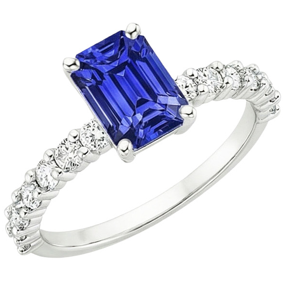echter round diamant 5Karat ring Seitenansicht