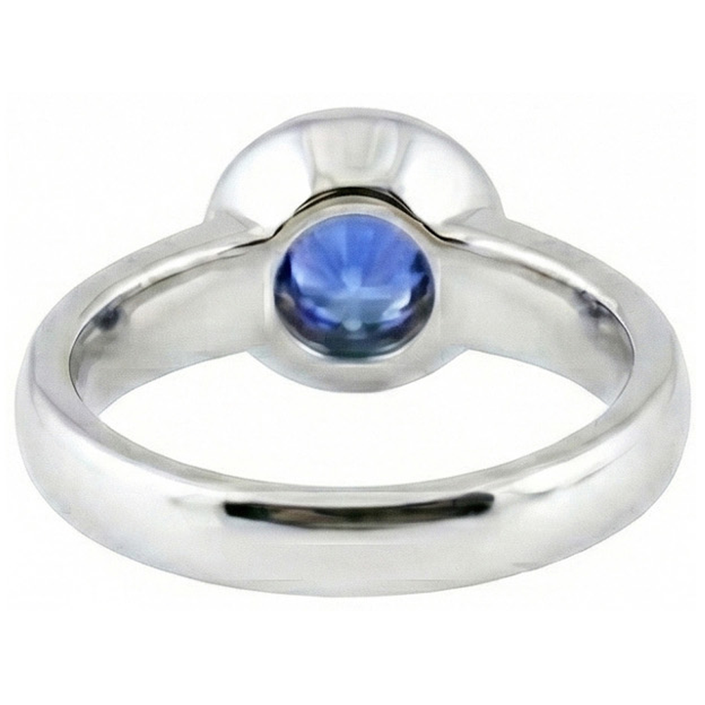 echter round diamant 14Karat ring Profilansicht