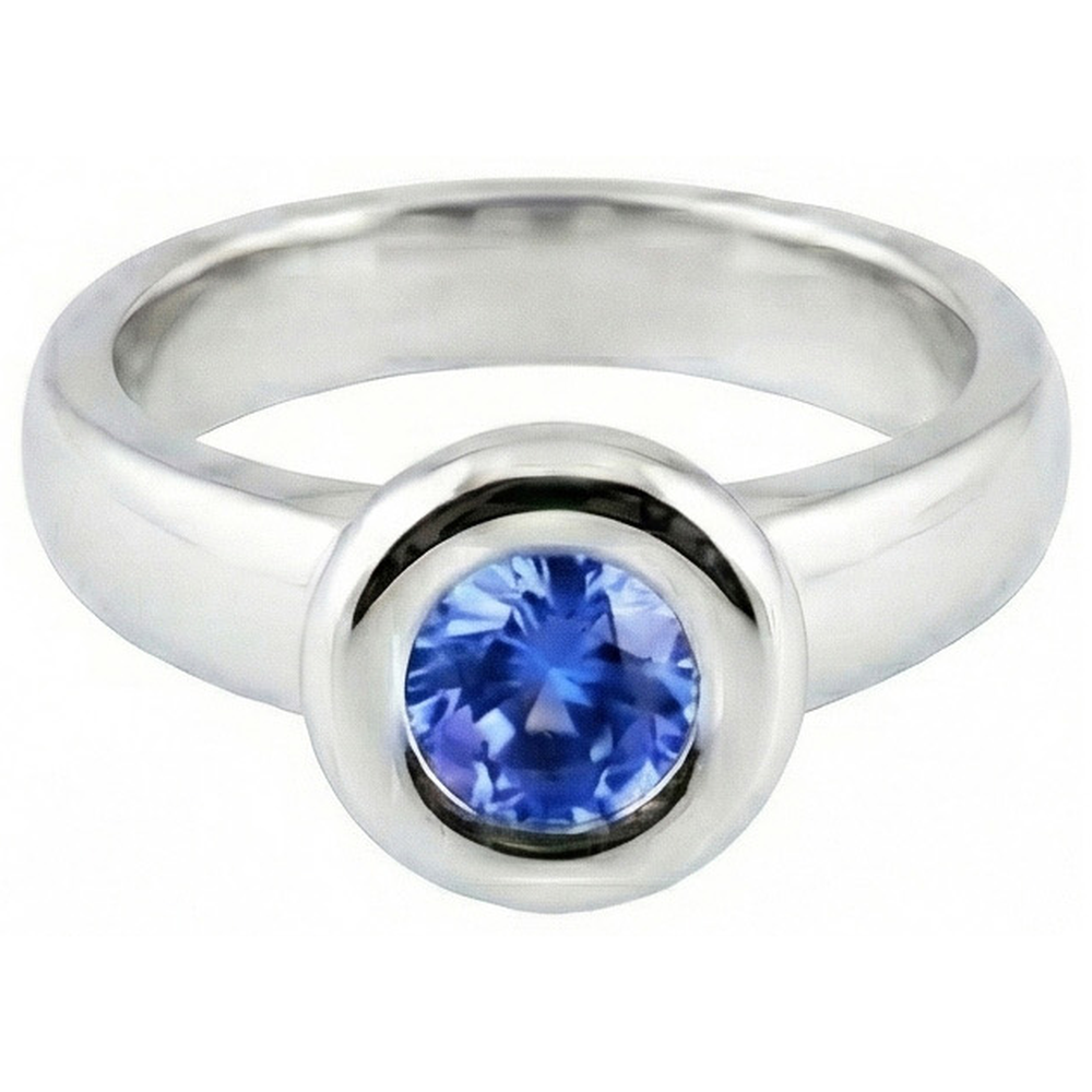 echter round diamant 14Karat ring Seitenansicht