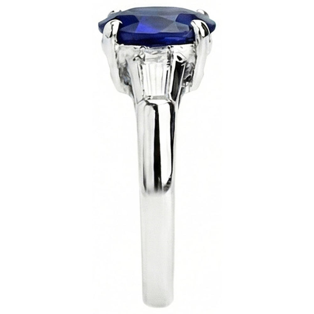 Solitaire Deep Blue Saphir Ring 2.50 Karat Damenschmuck