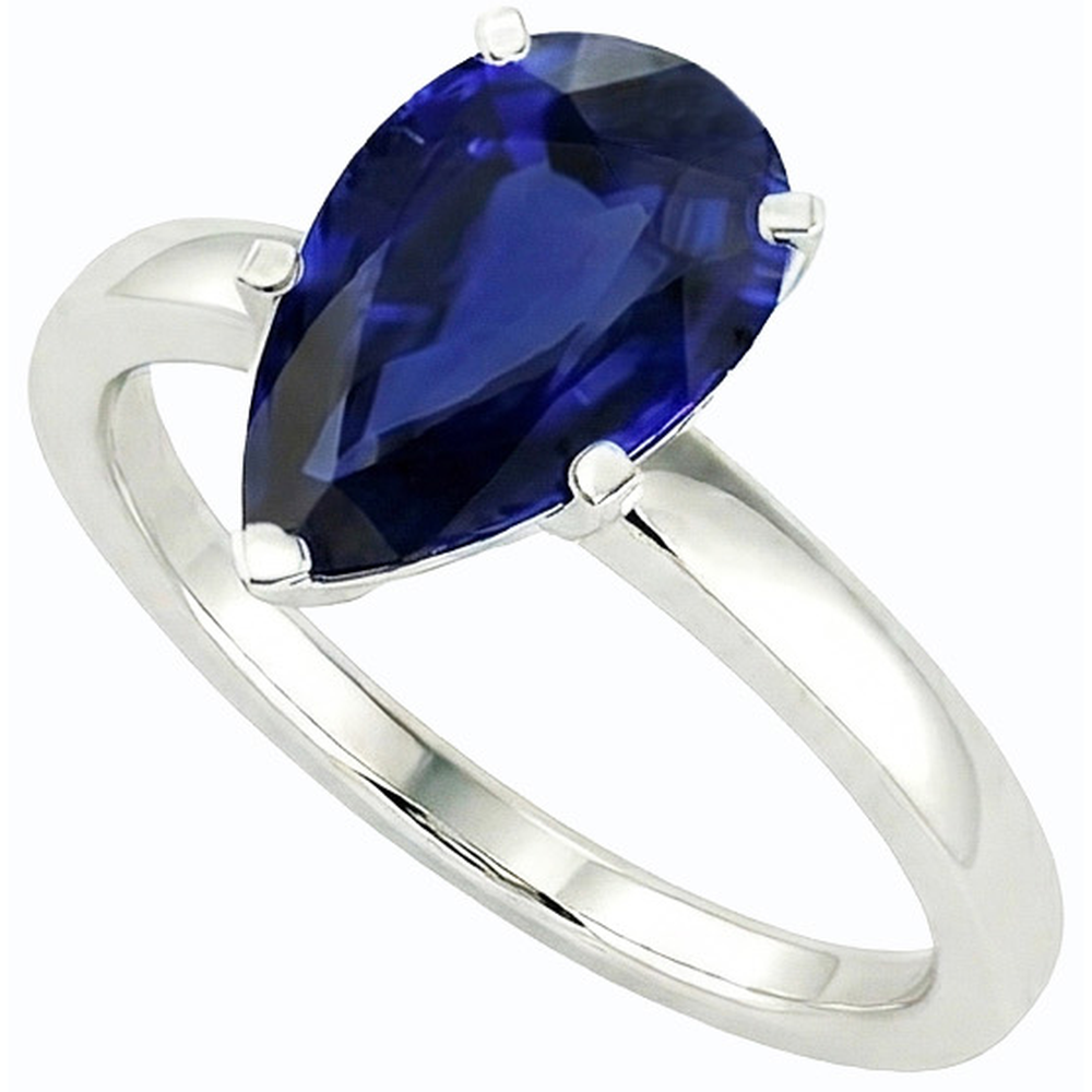 echter pear diamant 3Karat ring Detailansicht