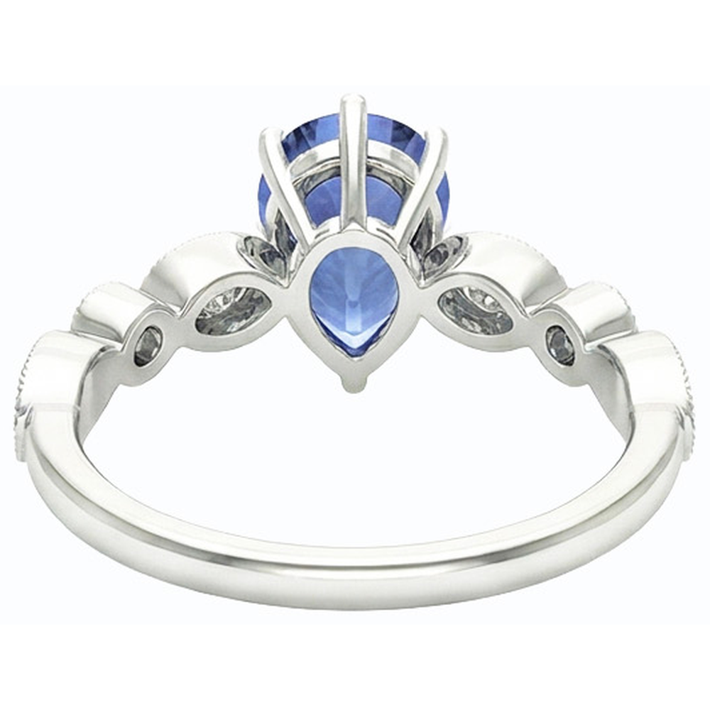 echter round diamant 2.50Karat ring Detailansicht