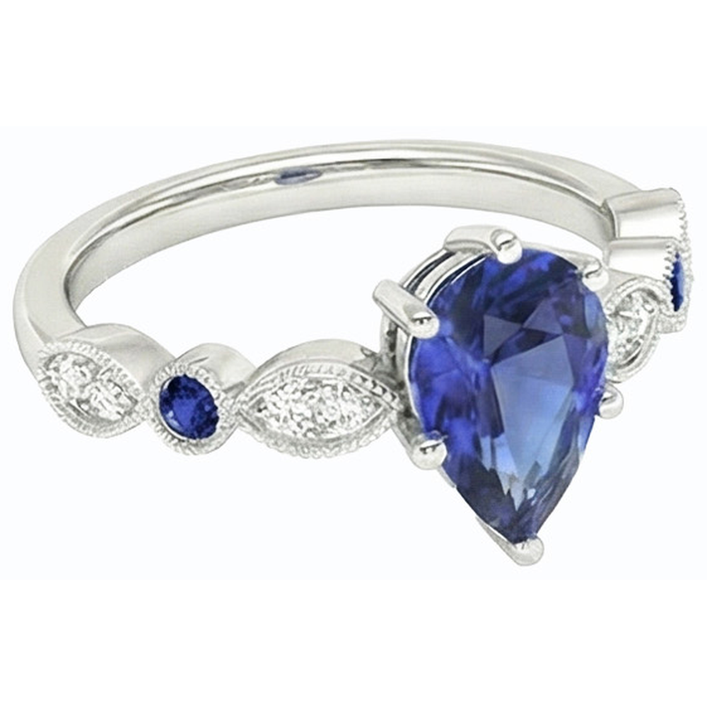 echter round diamant 2.50Karat ring Profilansicht