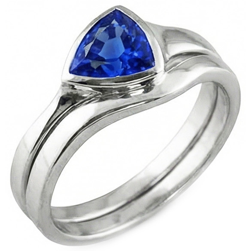echter trillion diamant 1.50Karat ring Detailansicht