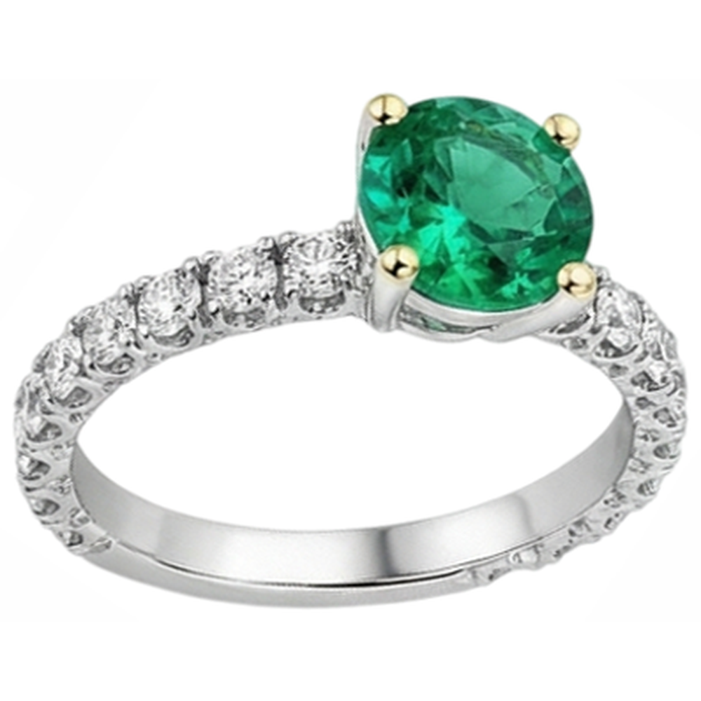 Designer Schmuckstein-Ring 2,50 Karat – Schrägansicht