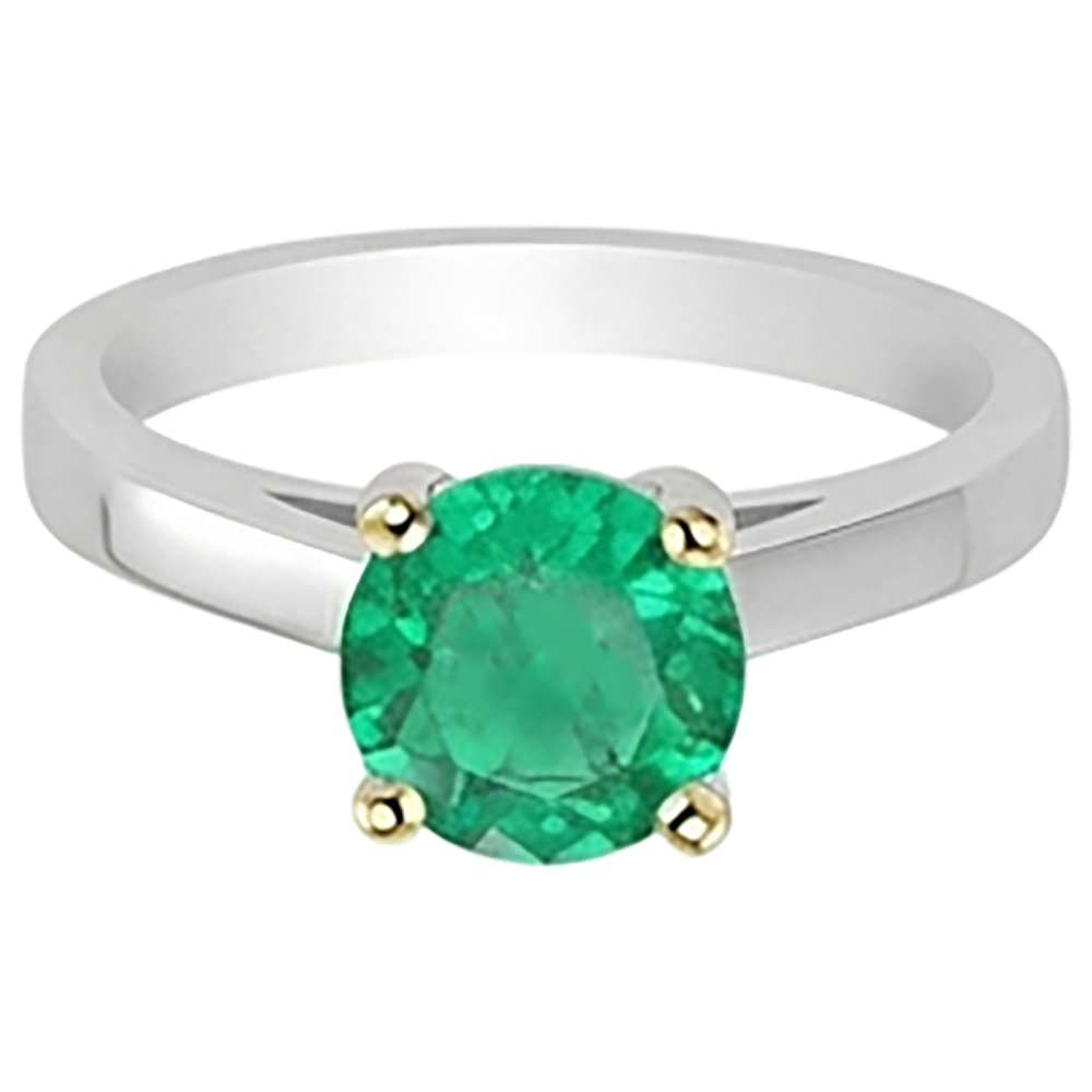Exquisiter Schmuckstein-Ring 2 Karat – Seitenansicht