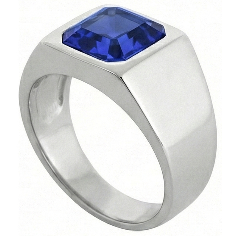 echter asscher diamant 1.50Karat ring Seitenansicht