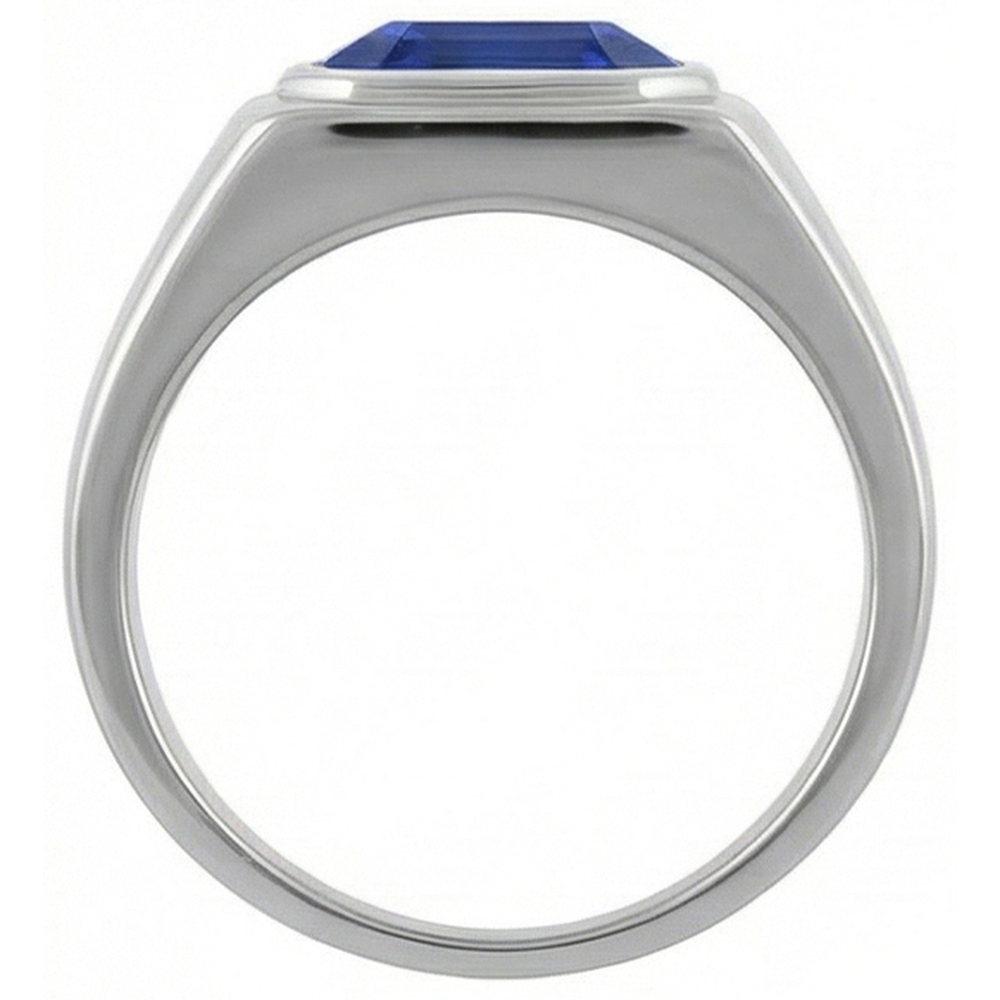 echter asscher diamant 1.50Karat ring auf Weiß