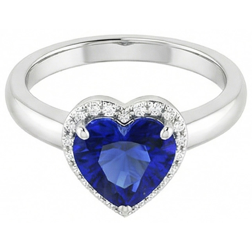 echter pear diamant 2.50Karat ring Draufsicht