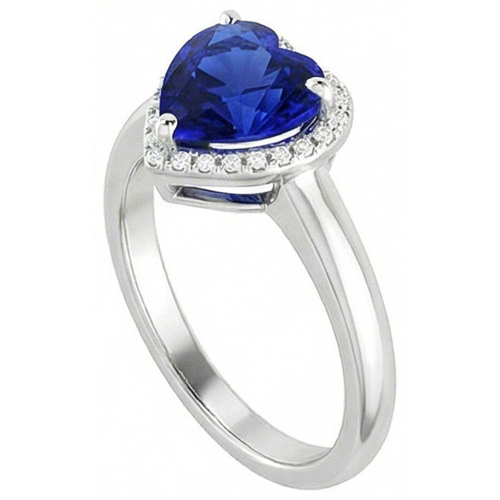echter pear diamant 2.50Karat ring Profilansicht