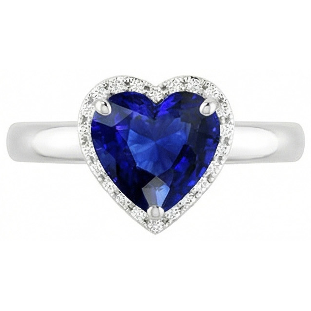 echter pear diamant 2.50Karat ring Seitenansicht