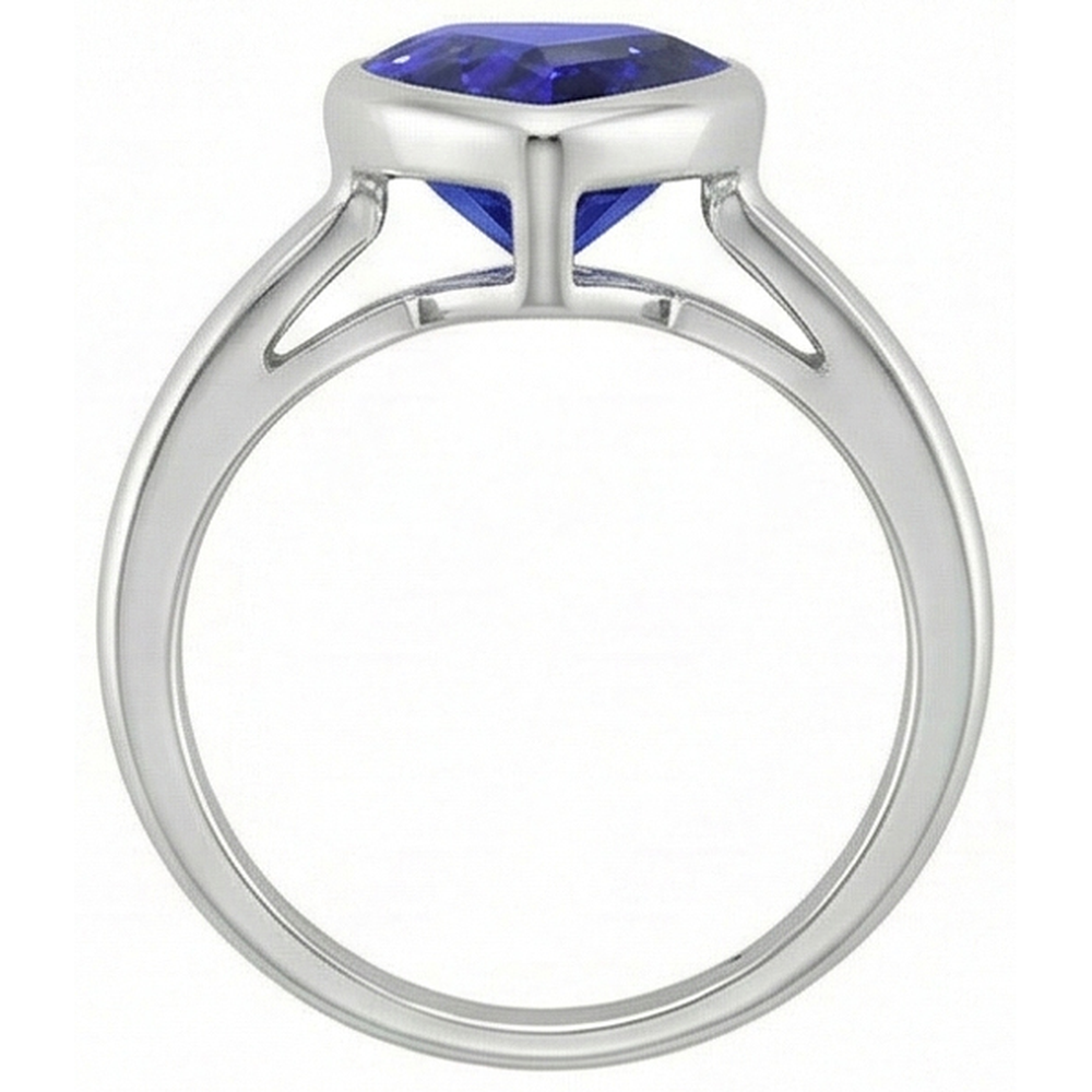 echter round diamant 2.50Karat ring auf Weiß