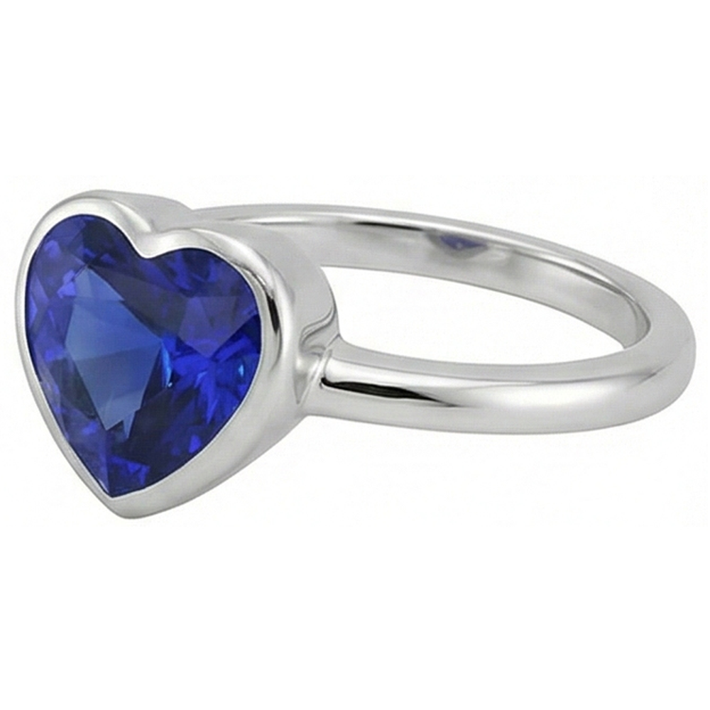 echter round diamant 2.50Karat ring Draufsicht