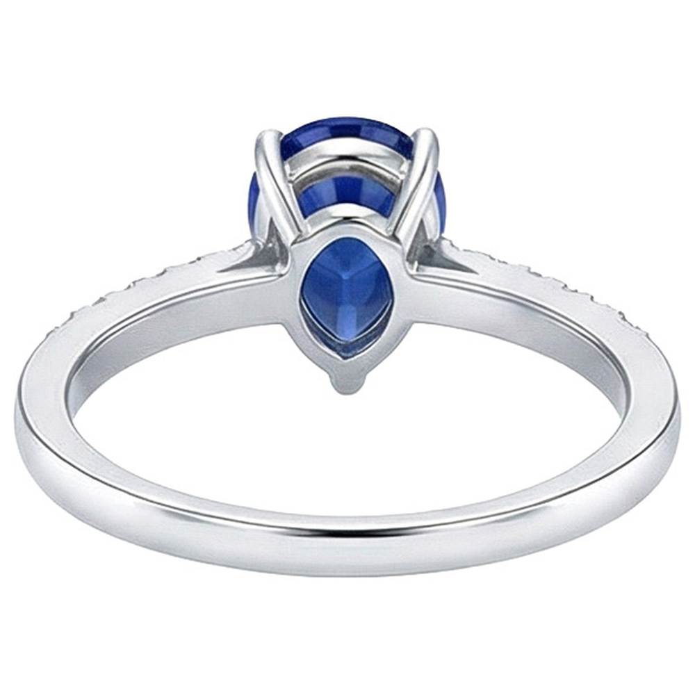 echter round diamant 2.50Karat ring Seitenansicht