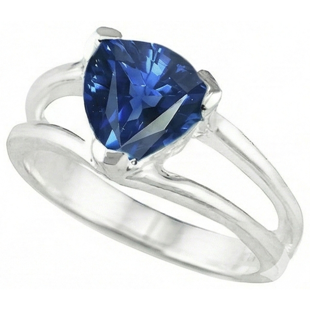 echter trillion diamant 1Karat ring Draufsicht