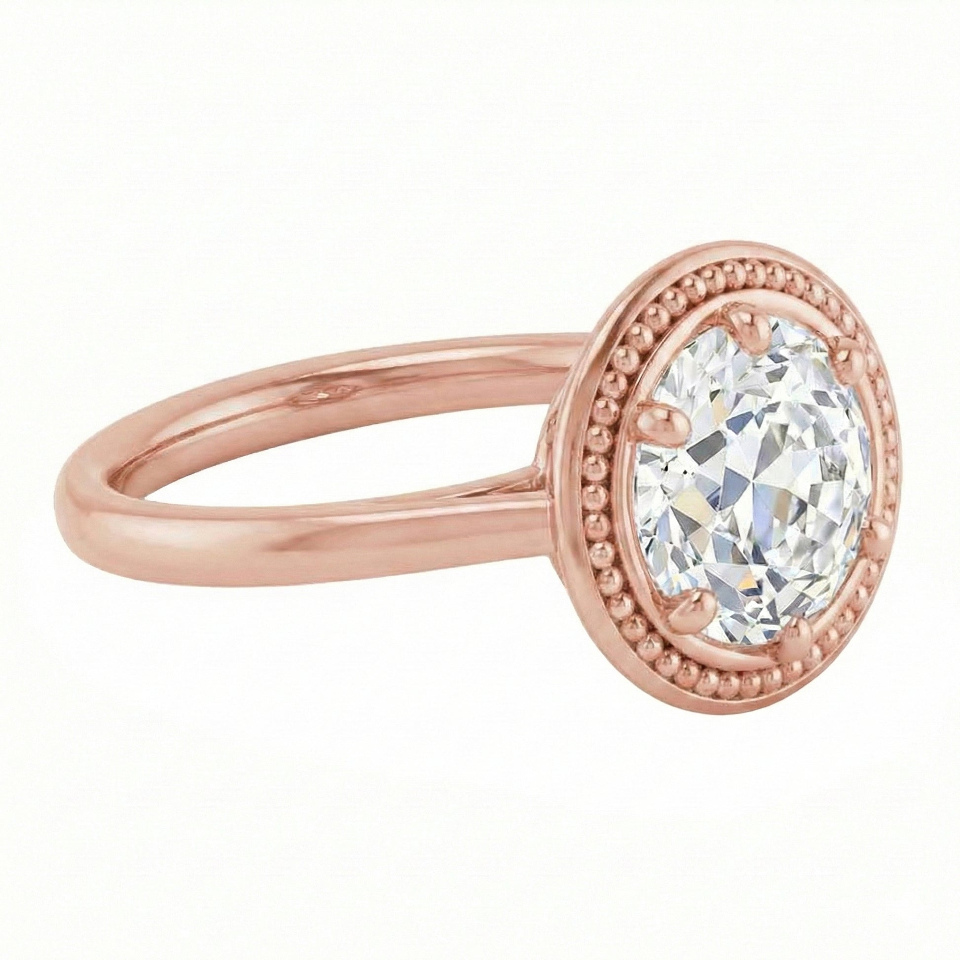 echter round diamant 2.50Karat ring Detailansicht