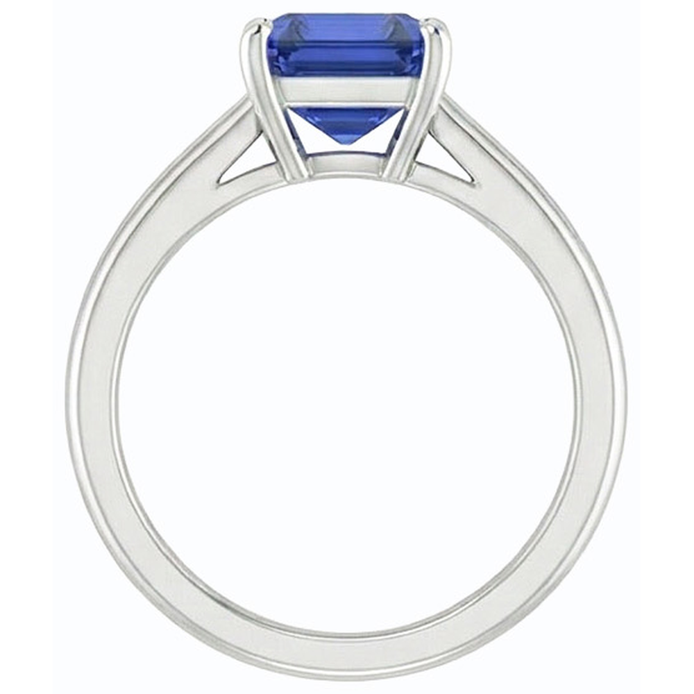 echter round diamant 1.50Karat ring Profilansicht