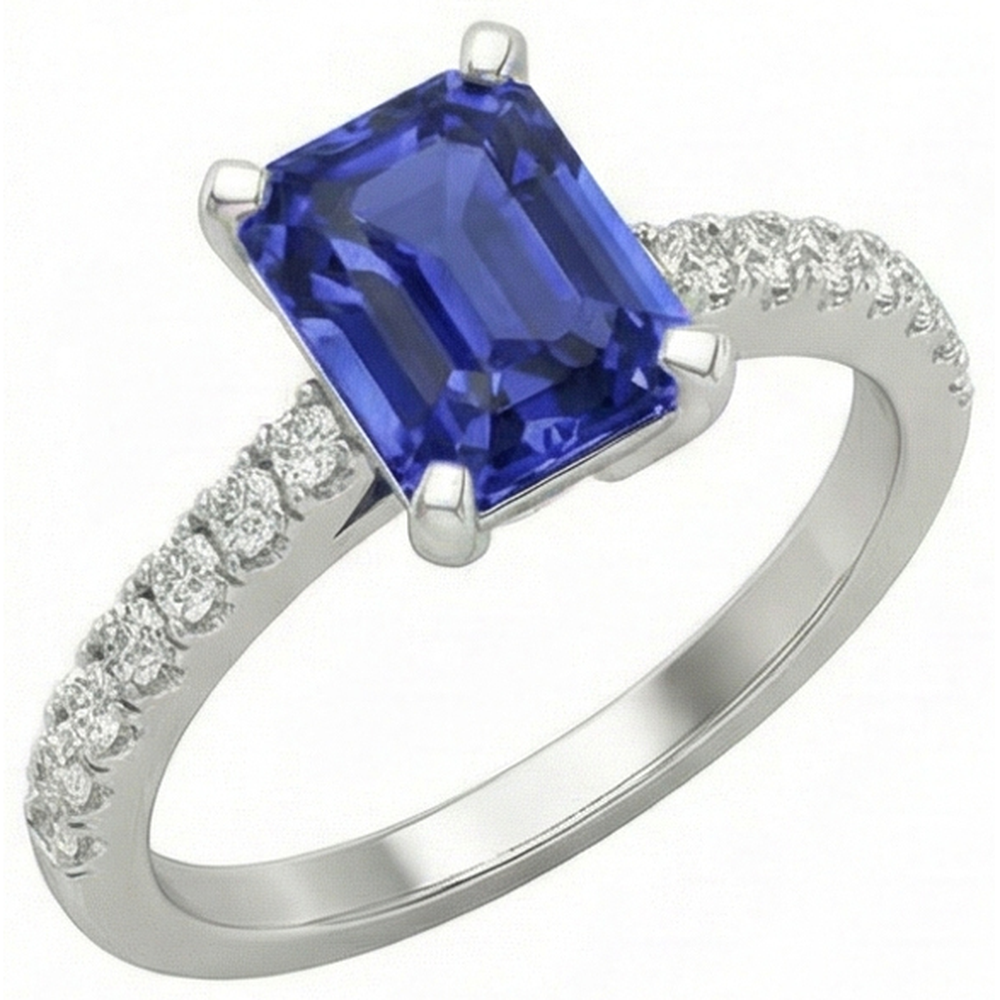 echter round diamant 3Karat ring Seitenansicht