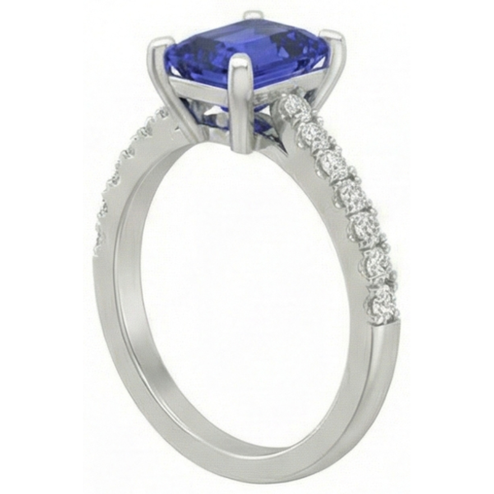 echter round diamant 3Karat ring Draufsicht