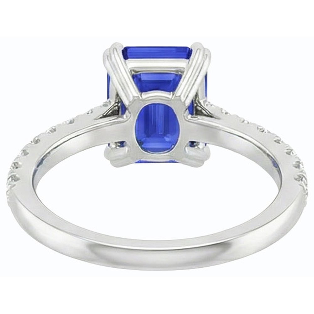 echter round diamant 3.50Karat ring Seitenansicht