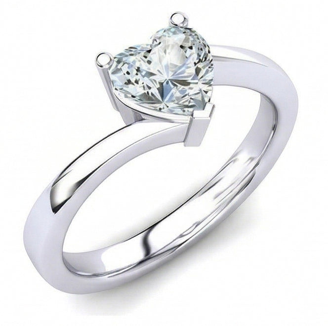 echter heart diamant 1.75Karat ring Seitenansicht