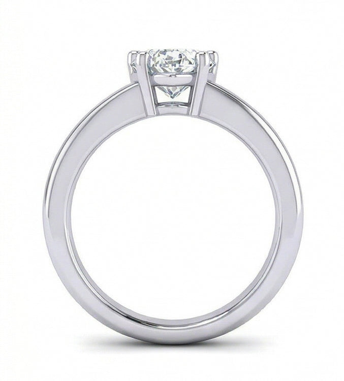 echter heart diamant 1.75Karat ring auf Weiß