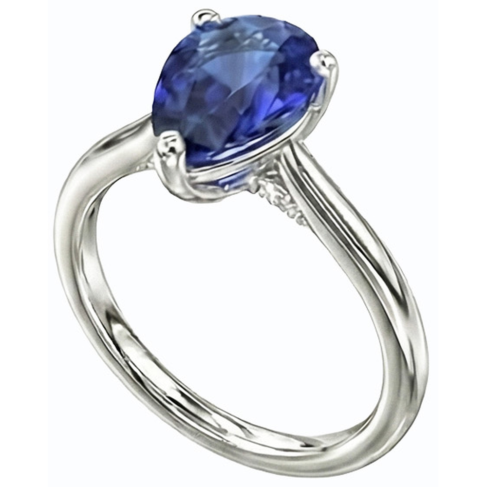 echter round diamant 2.50Karat ring Detailansicht