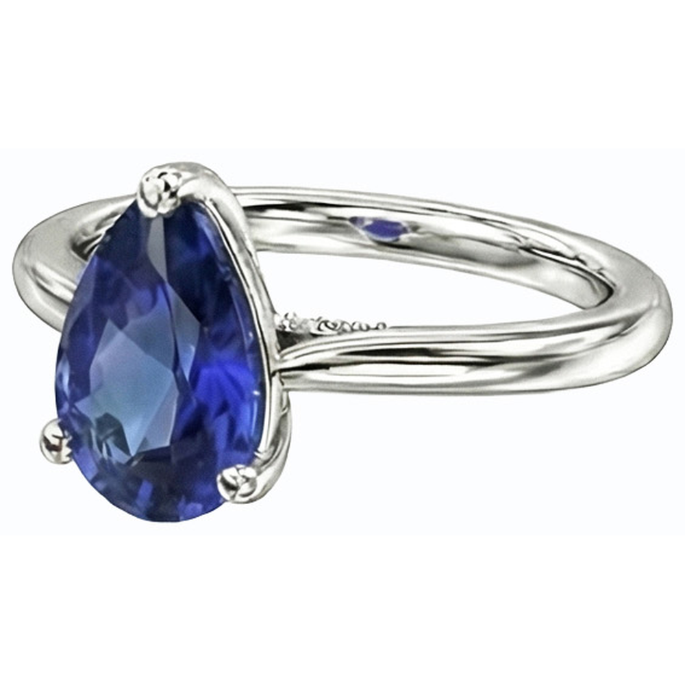 echter round diamant 2.50Karat ring auf Weiß