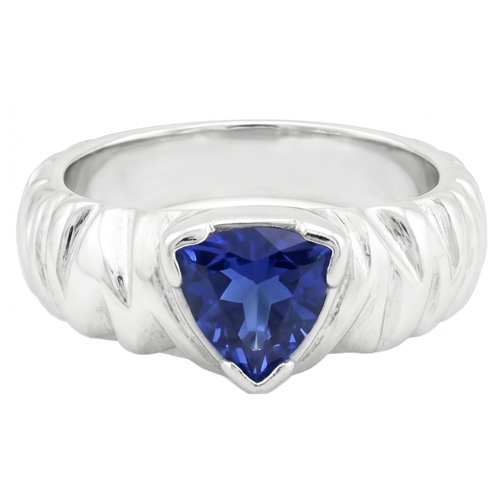 echter trillion diamant 1Karat ring Seitenansicht