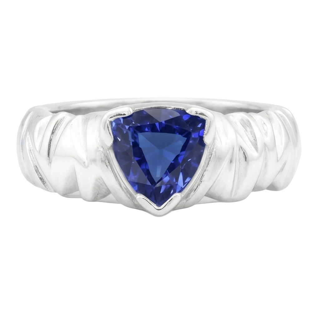 echter trillion diamant 1Karat ring Draufsicht