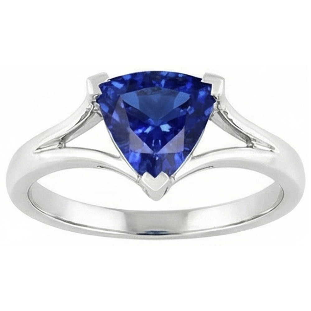 echter trillion diamant 1.50Karat ring Seitenansicht