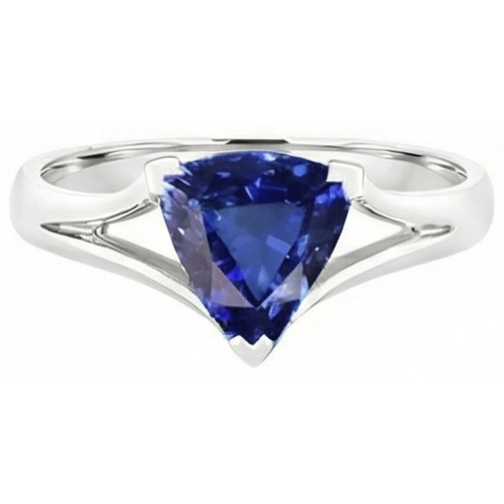 echter trillion diamant 1.50Karat ring Draufsicht