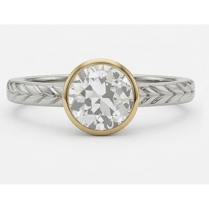 echter round diamant 1.50Karat ring Detailansicht
