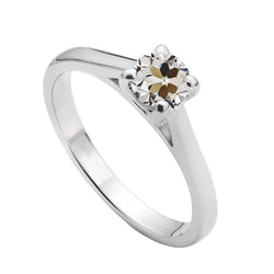 Naturreiner Old Mine Cut Edler Diamant Einzelstein-Ring – 1,50
