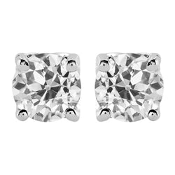 Luxuriöser Edler Diamant Ohrringe – 5 Karat 14 Karat Weißgold
