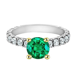 VVS Schmuckstein-Ring – Kolumbianischer Smaragd 2,50 Karat