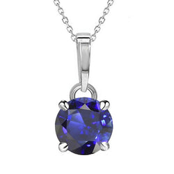 Edler IGI-Zertifiziert Royalblauer Saphir Stein-Halskette – 3