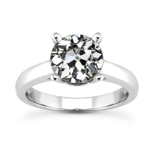 Naturreiner Brillant Solitär-Ring – Hauptansicht