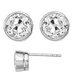 Natürlicher Old Mine Cut Brillant Ohrringe – 4 Karat in 14K