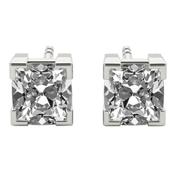 Erdgewonnener Kissen-Schliff Edler Diamant Ohrstecker – 6,50