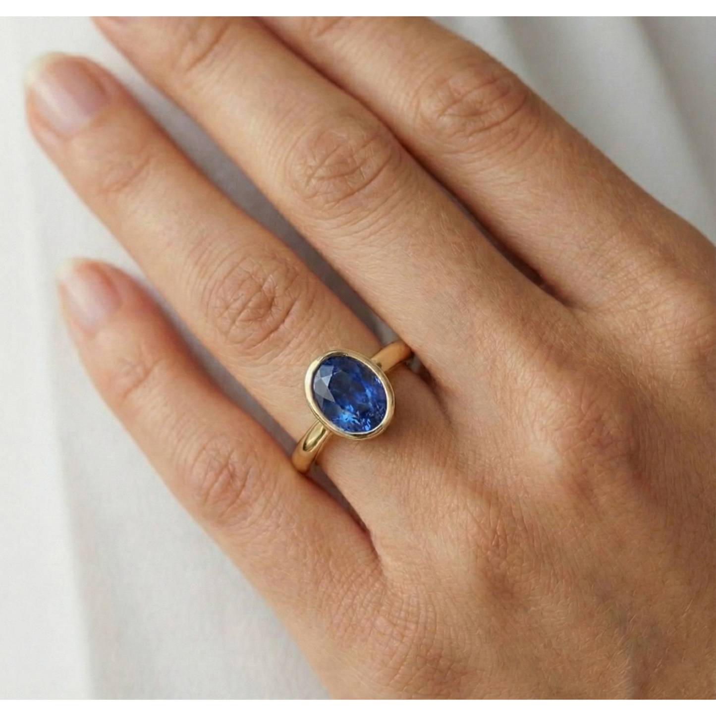 echter oval diamant 2.50Karat ring mit Diamantbesatz