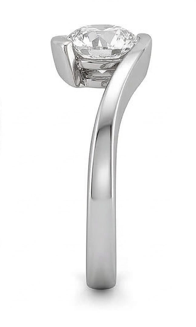 echter round diamant 0.75Karat ring Detailansicht