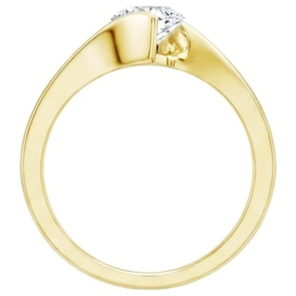 Solitär 1 Karat Runder Echte Diamant Jubiläumsring Neu