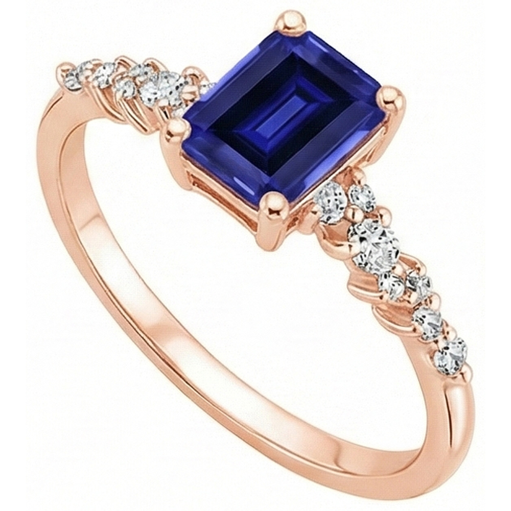 echter round diamant 3.50Karat ring Draufsicht