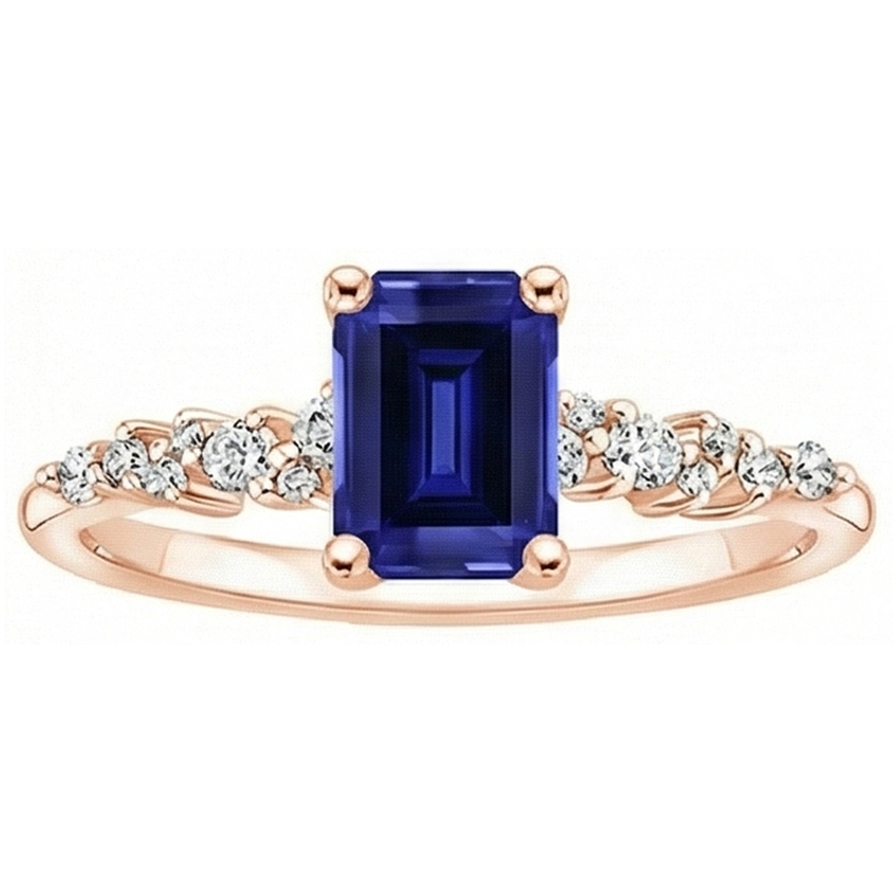 echter round diamant 3.50Karat ring Detailansicht